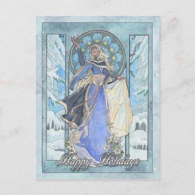 Carte postale Lady Snowflake (Devant)