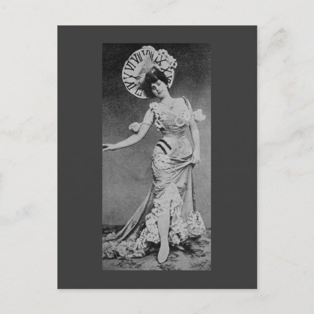 Carte Postale Lady Time (Devant)