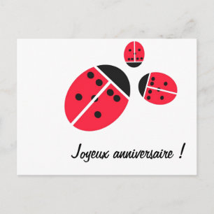 Carte Postale ladybug family