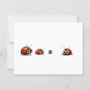 Carte Postale Ladybugs Dit Salut