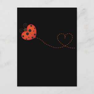 Carte Postale Ladybugs Lover Beetle Insecte les femmes Entomolog