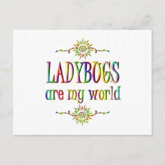 Carte Postale LADYBUGS sont mon monde