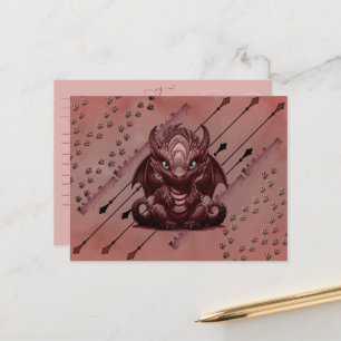 Carte Postale LadyLotusDragon Dragon Rose