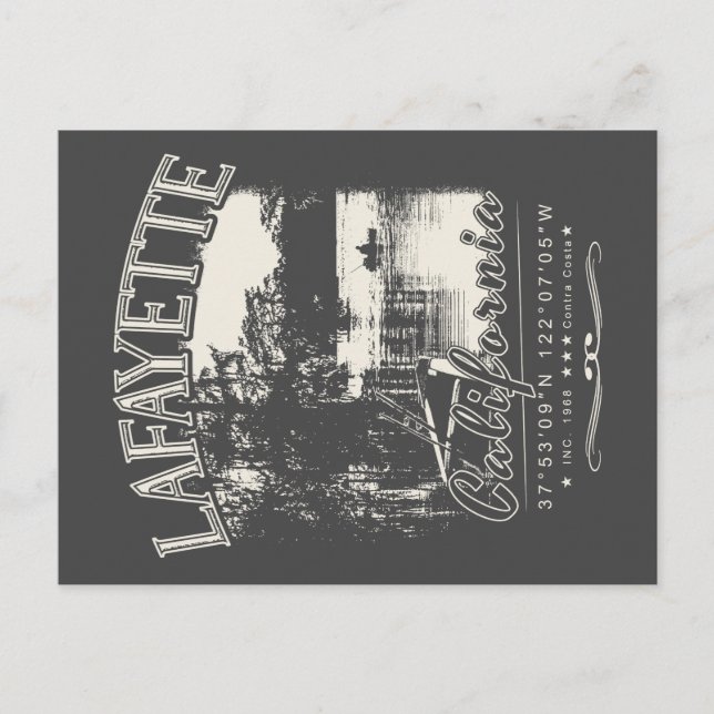 CARTE POSTALE LAFAYETTE CONTRA COSTA CALIFORNIE VINTAGE (Devant)