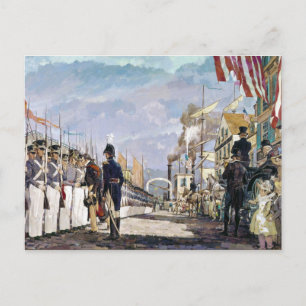 Carte Postale Lafayette et la Garde nationale par Ken Riley