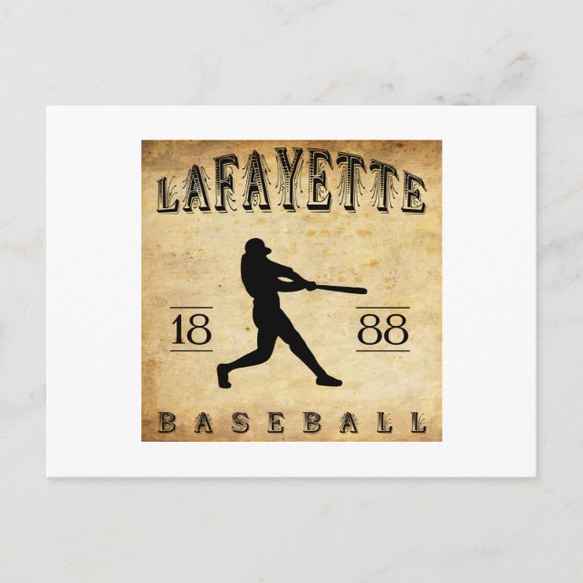 Carte Postale Lafayette Indiana Baseball 1888 (Devant)