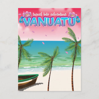 Carte Postale L'affiche de voyage "Voyage en aventure" de Vanuat
