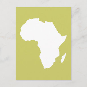 Carte Postale L'Afrique audacieuse kaki