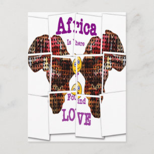 Carte Postale L'Afrique c'est là que j'ai trouvé l'amour