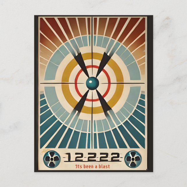 Carte Postale L'Âge Atomique Du Milieu Du Siècle Est Une Explosi (Devant)