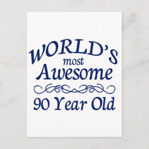 Carte Postale L'âge de 90 ans le plus impressionnant du monde