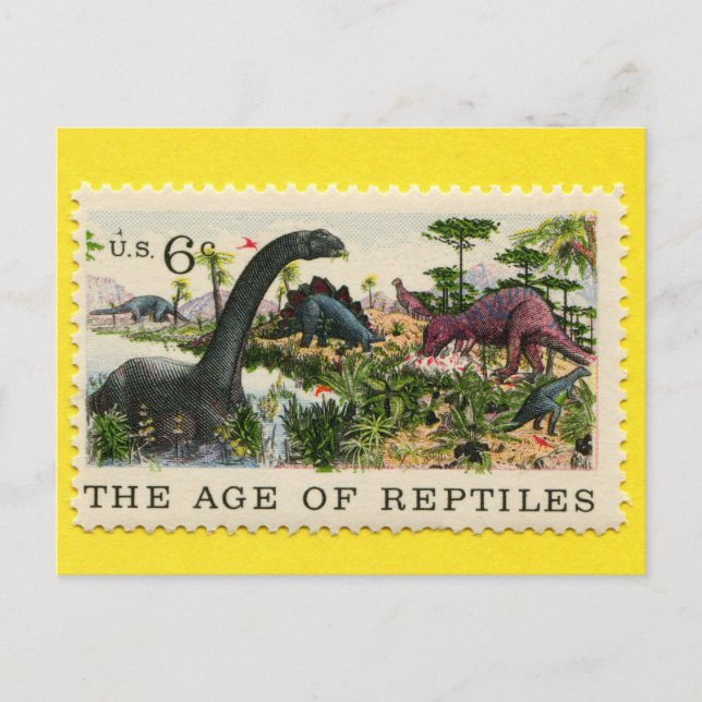 Carte Postale L'âge des reptiles 1970 (Devant)
