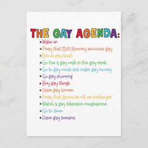 Carte Postale L'agenda gay