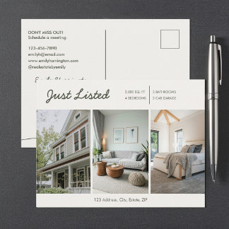 Carte Postale L'agent immobilier vert tout juste répertorié en a