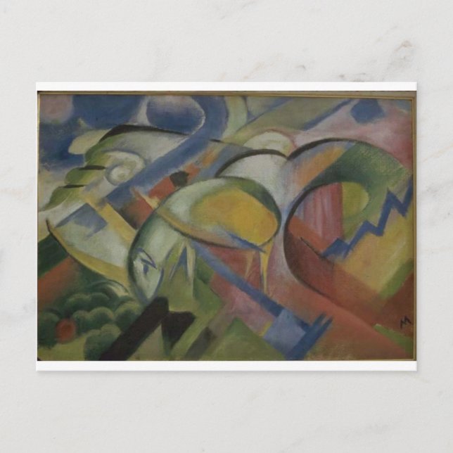 Carte Postale L'agneau de Franz Marc (Devant)
