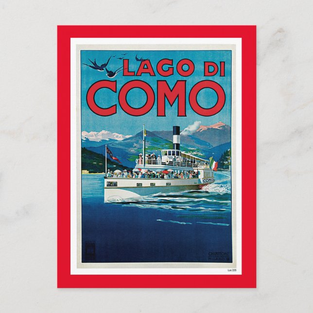 Carte Postale Lago di Como (Devant)
