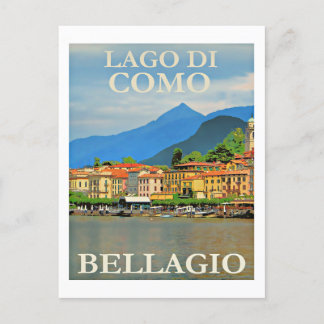 Carte Postale Lago di Como, Bellagio, Italie