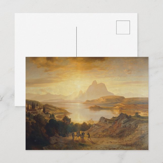 Carte Postale Lago di Lugano - Albert Zimmermann (Devant / Derrière)