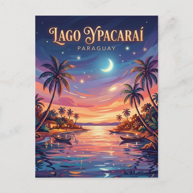 Carte Postale Lago Ypacaraí Paraguay (Devant)