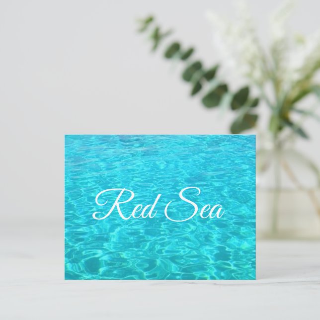 Carte Postale Lagon azur en mer Rouge (Debout devant)