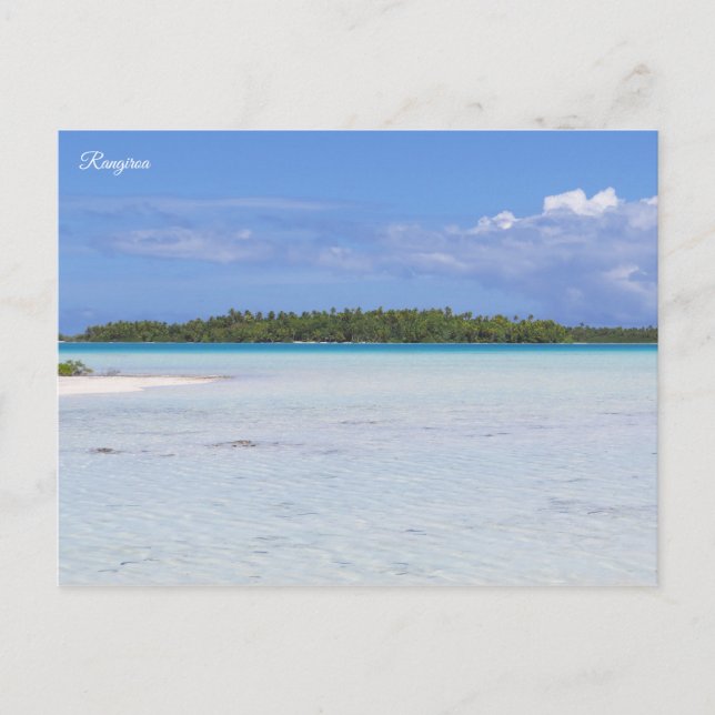 Carte Postale Lagon bleu de Rangiroa (Devant)