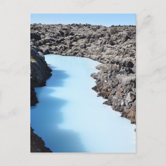 Carte Postale Lagon bleu en Islande (Devant)