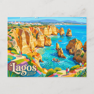 Carte Postale Lagos, Algarve Portugal
