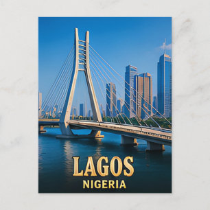 Carte Postale ✈️ Lagos Nigeria Souvenirs de voyage 🌍