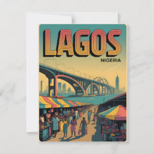 Carte Postale Lagos Vintage