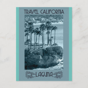 CARTE POSTALE LAGUNA BEACH CALIFORNIA VINTAGE VOYAGE