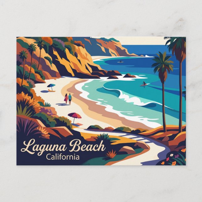 Carte Postale Laguna Beach États-Unis (Devant)