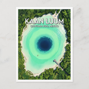 Carte Postale Laguna de Kaan Luum Tulum Mexique Souvenir