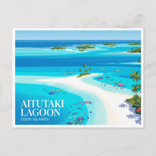 Carte Postale Lagune d'Aitutaki Îles Cook
