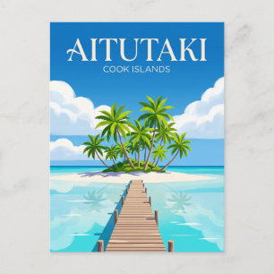Carte Postale Lagune d'Aitutaki Îles Cook