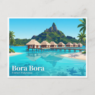 Carte Postale Lagune de Bora Bora Vaitape Polynésie française