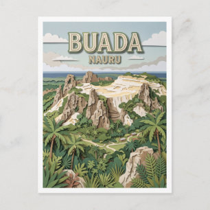 Carte Postale Lagune de Buada et plateau central de Nauru