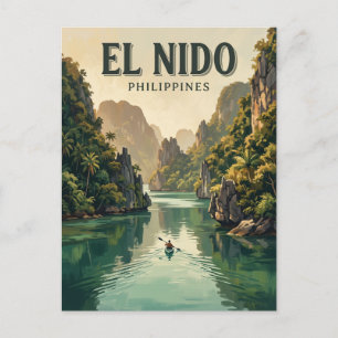 Carte Postale Lagune de Cadlao, El Nido Philippines