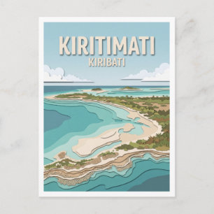 Carte Postale Lagune de Kiritimati Londres Kiribati