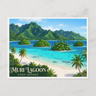 Carte Postale Lagune de Muri Rarotonga Îles Cook