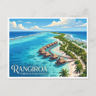 Carte Postale Lagune de Rangiroa Avatoru Polynésie française