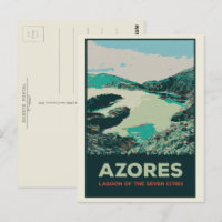 Lagune des Açores de 7 villes illustration Portuga