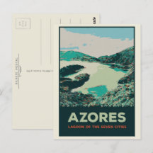 Lagune des Açores de 7 villes illustration Portuga