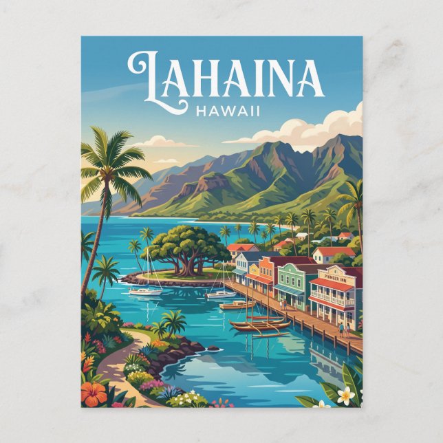 Carte Postale Lahaina Hawaï (Devant)