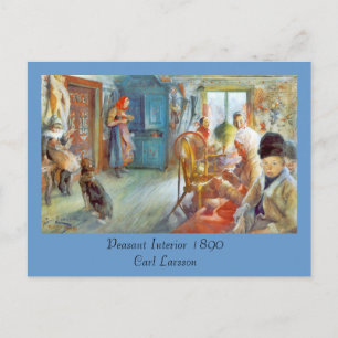Carte Postale L'aiguille de grand-mère (Intérieur paysan)