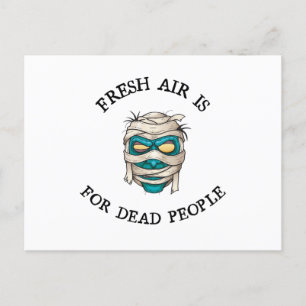 Carte Postale L'air frais est pour les morts