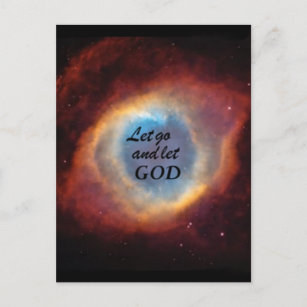 Carte Postale "Laisse aller et laisse Dieu"