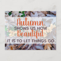 laisser aller les choses automne tombé feuille feu