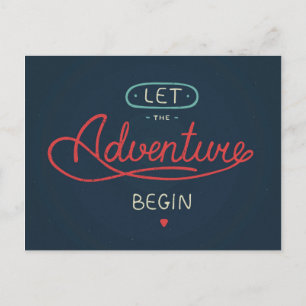 Carte Postale Laisser Commencer L'Aventure