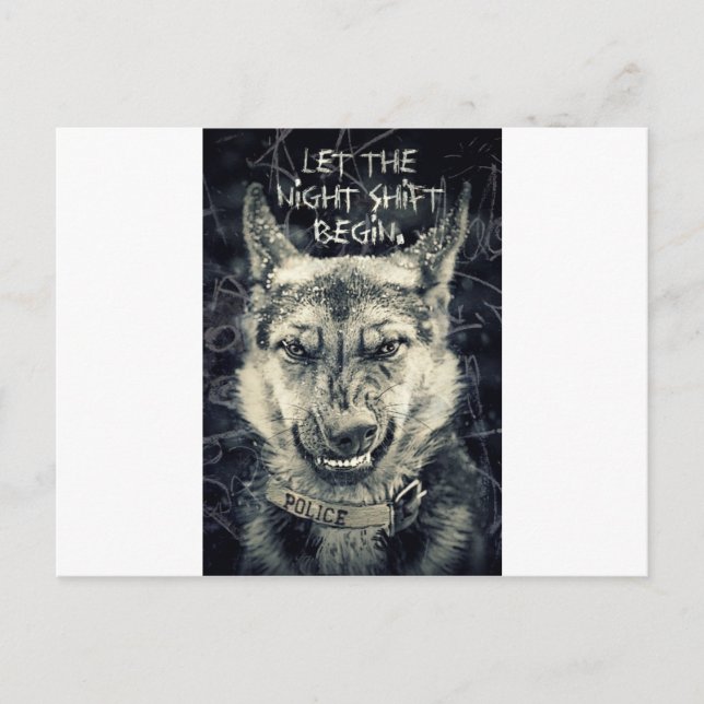 Carte Postale laisser le quart de nuit (Devant)