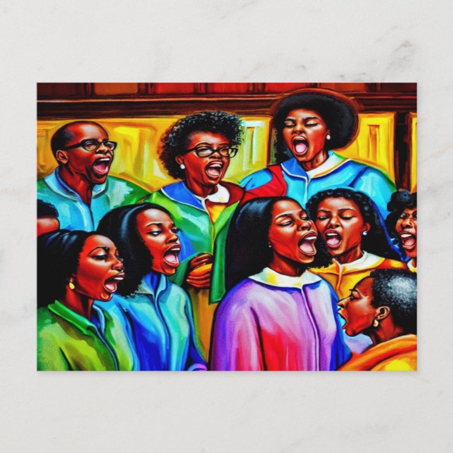 Carte Postale Laissez Choir Ching Christian Postcard (Devant)